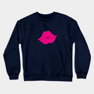 Pink lips. Crewneck Sweatshirt